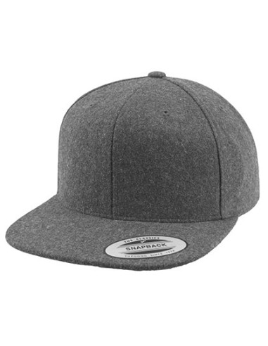 FLE-6689M-Melton Wool Snapback Cap